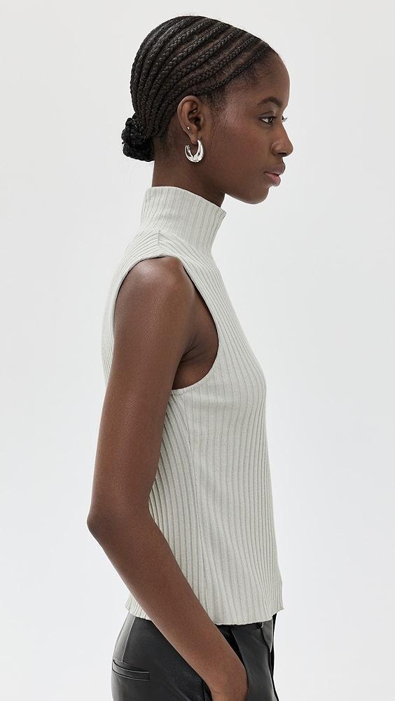 Vince Rib Sleeveless Turtleneck | Shopbop Product Image