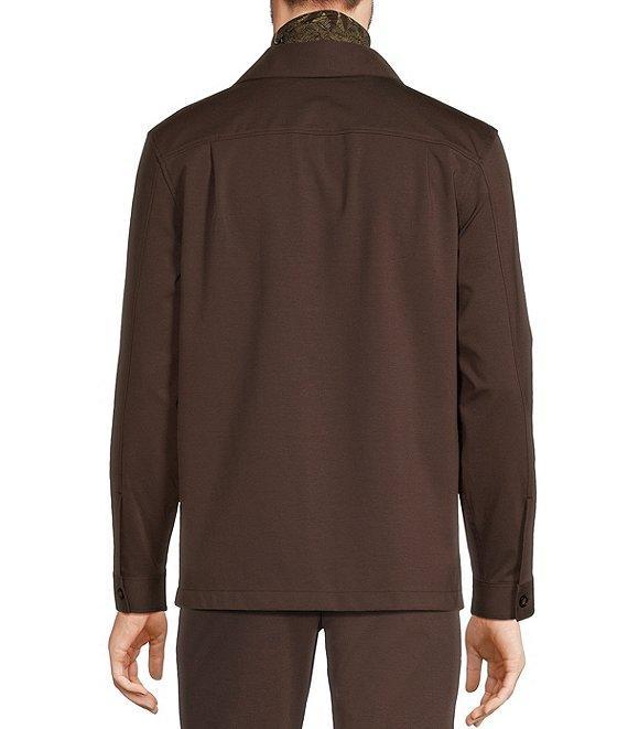 Murano Crocodile World Slim Fit Point Collar Shirt Jacket Product Image