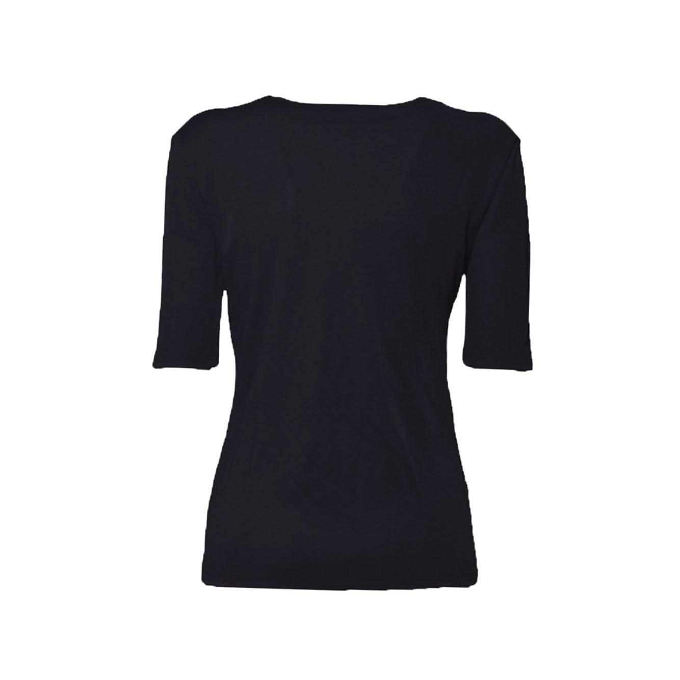JIL SANDER Elbow-sleeve Slim Top In Blu Notte Product Image
