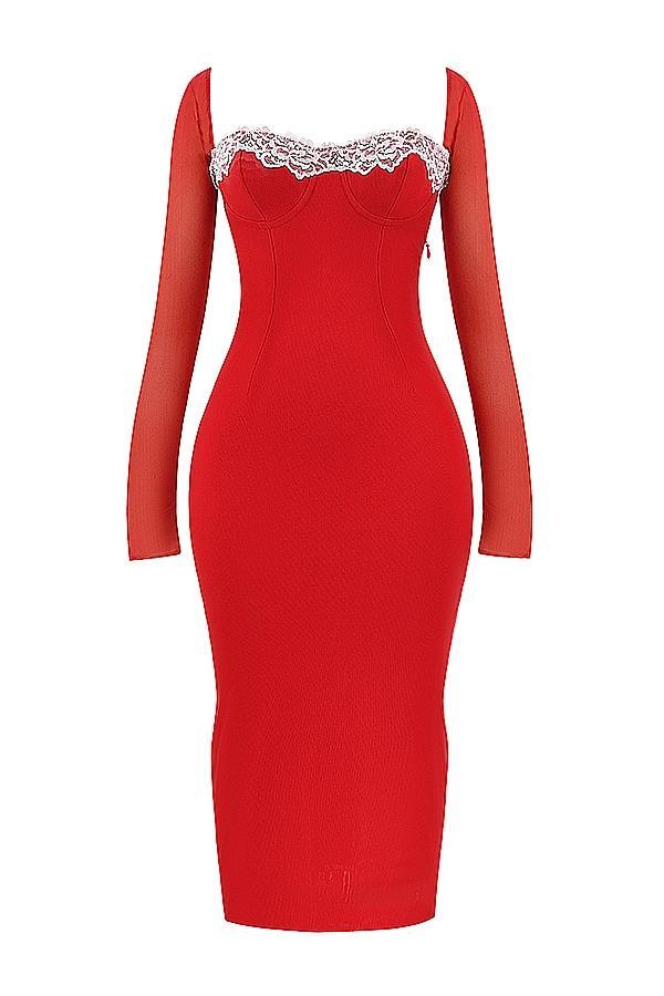 Seraphina  scarlet corset dress Product Image