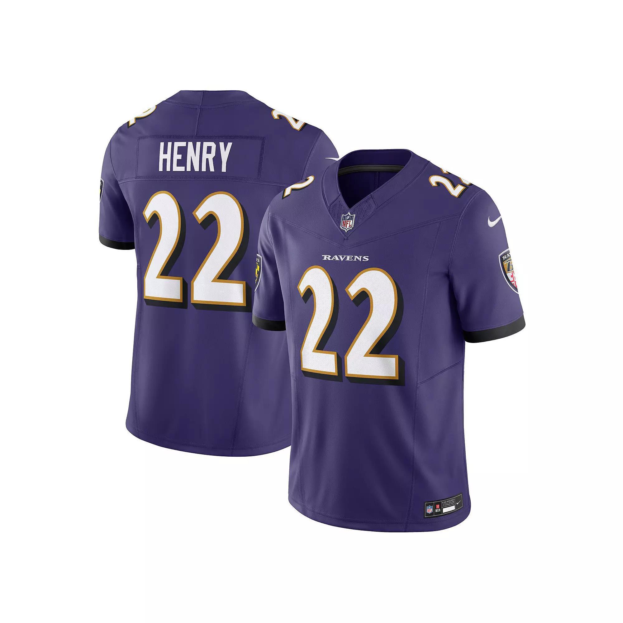 Men's Nike Derrick Henry Purple Baltimore Ravens Vapor F.U.S.E. Limited Jersey, Size: Medium Product Image