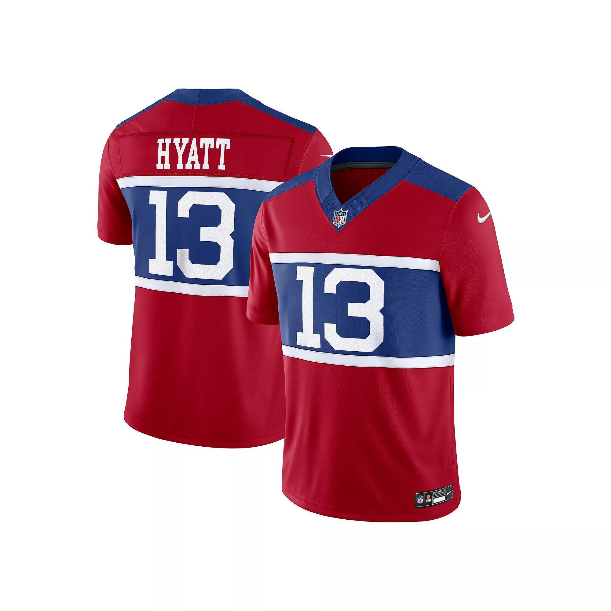 Men's Nike Jalin Hyatt Century Red New York Giants Alternate Vapor F.U.S.E. Limited Jersey, Size: 2XL Product Image