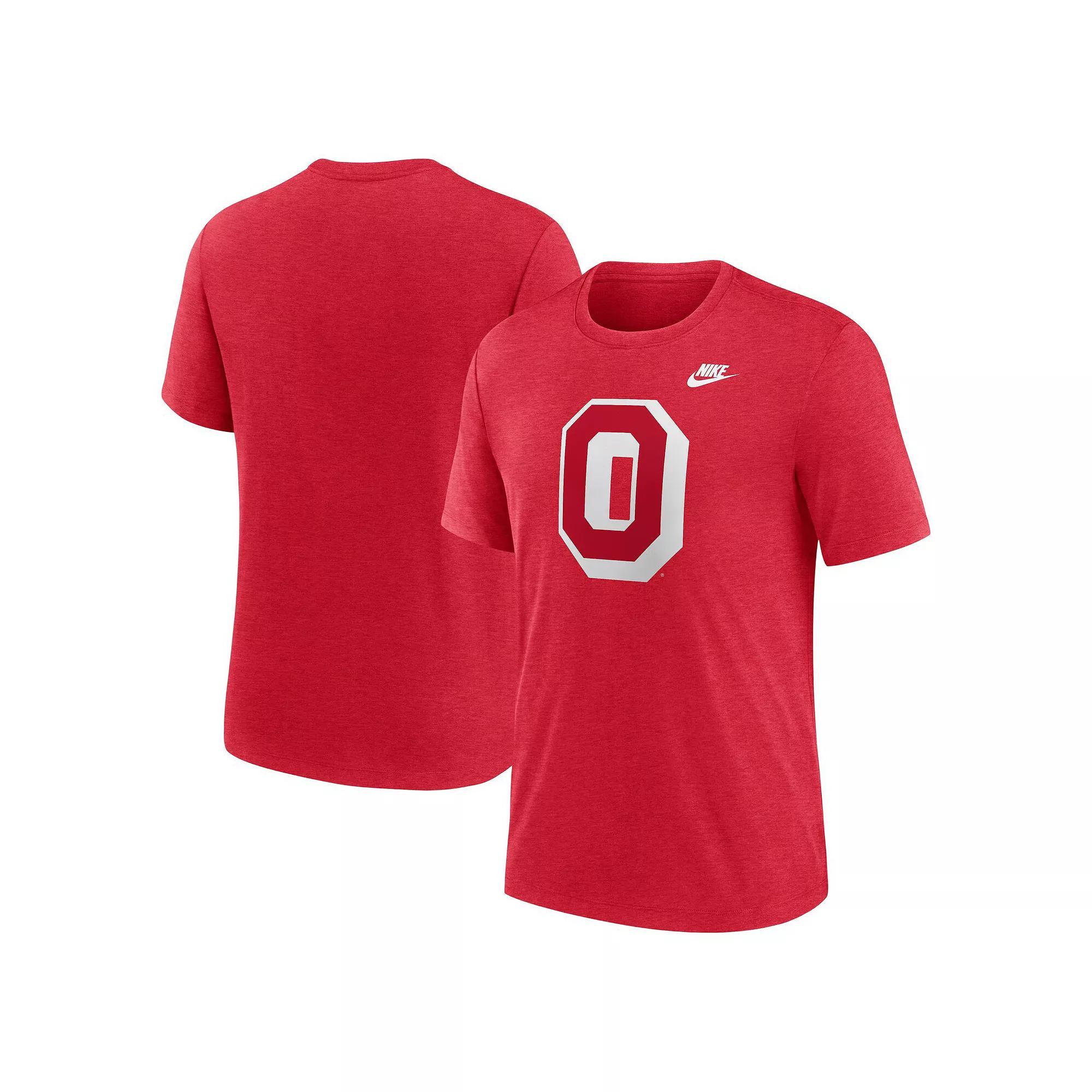 Men's Nike Heather Red Cincinnati Reds Cooperstown Collection Eras Tri-Blend T-Shirt, Size: Large, Red Red Product Image