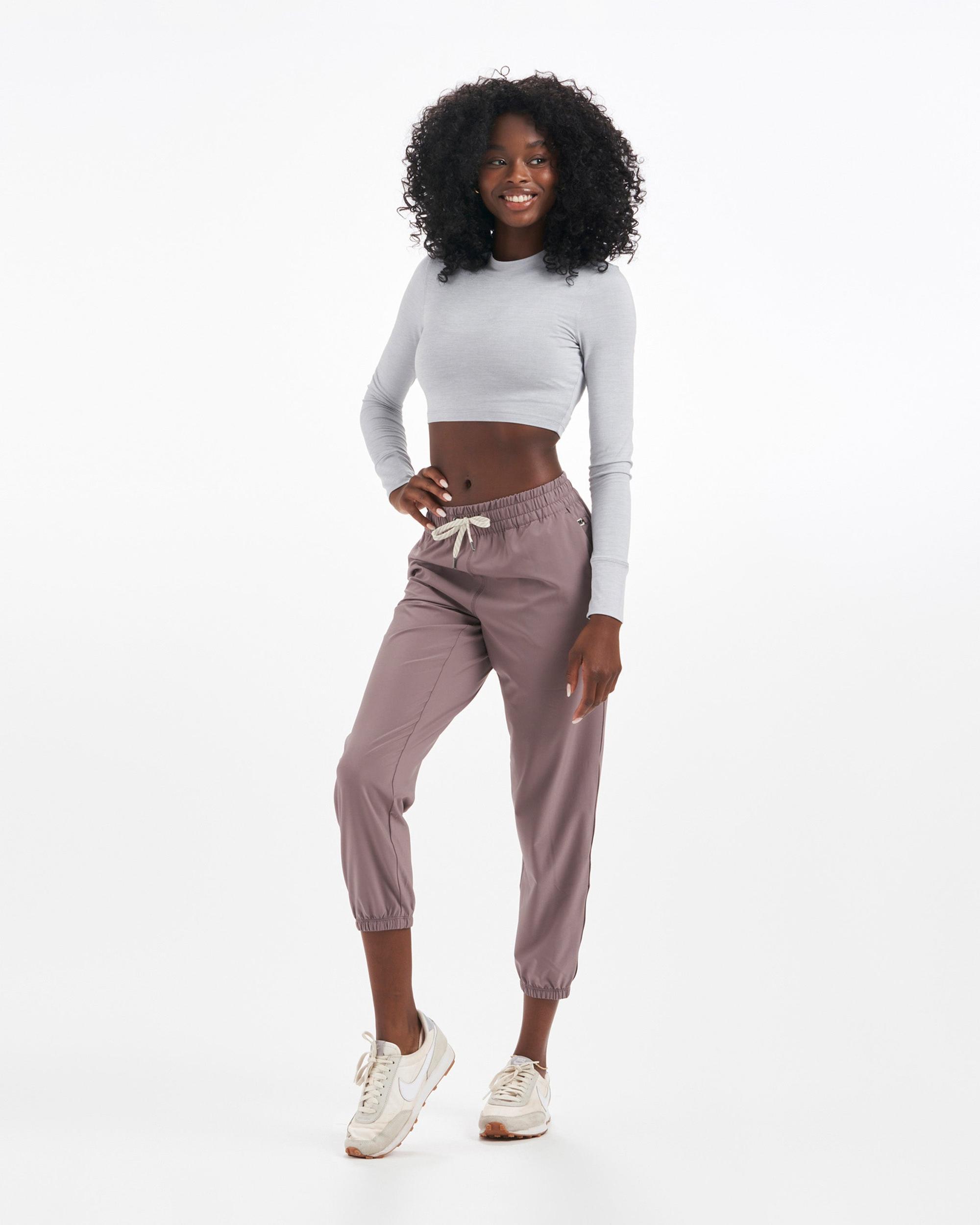 Long-Sleeve Lux Crop Tee Product Image