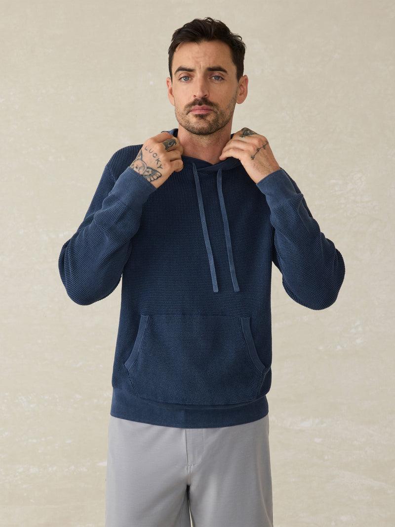 Sunwashed Sweater Hoodie - Blue Nights Product Image