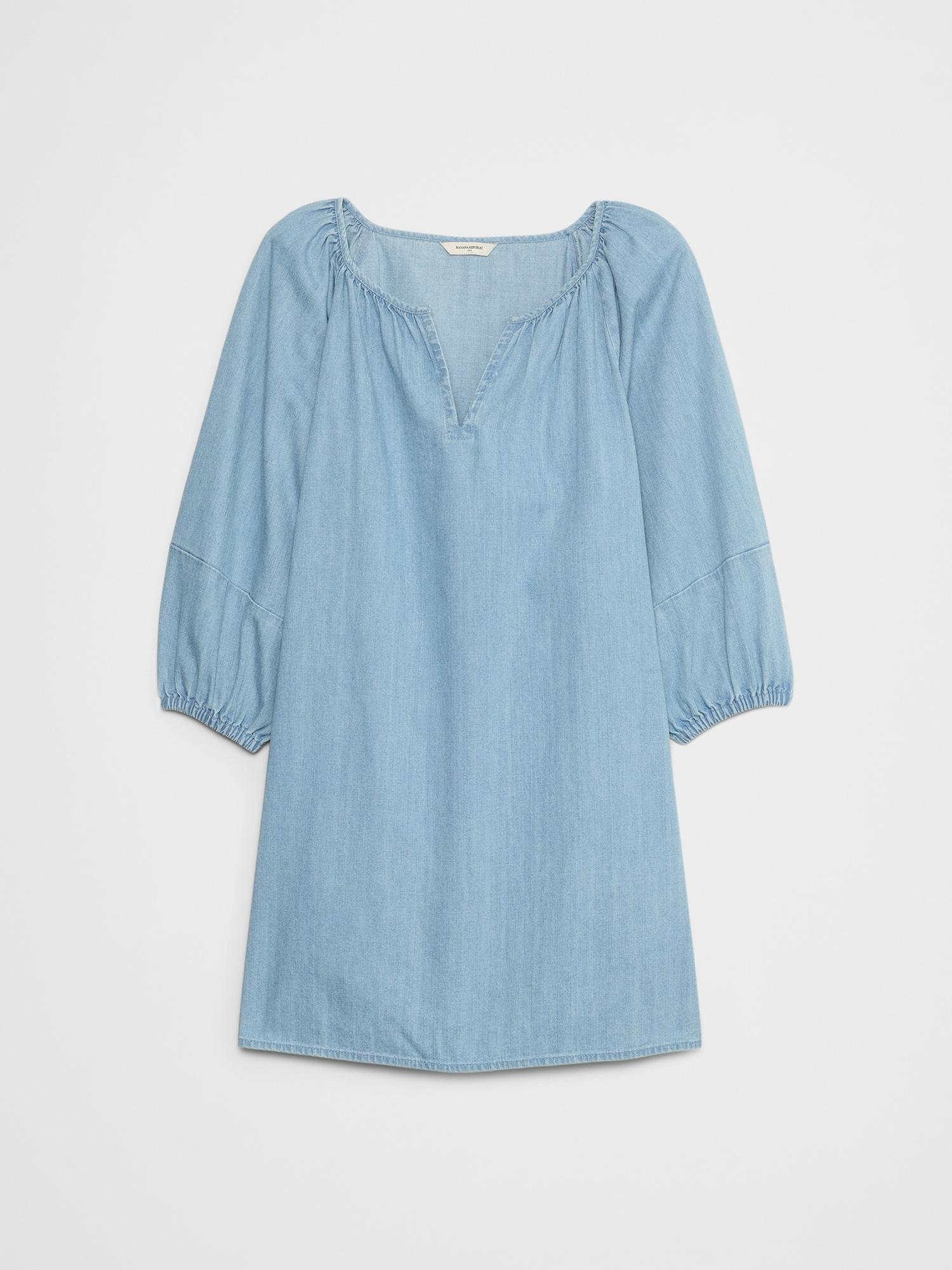 Eyelet Puff-Sleeve Mini Dress Product Image