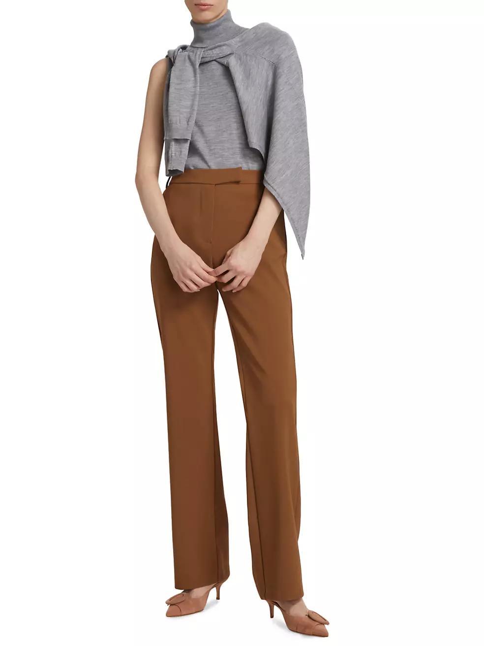 Straight-Leg High-Rise Trousers Product Image