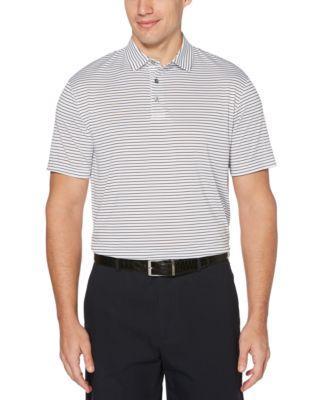 Pga Tour Mens Short Sleeve Feeder Stripe Polo Golf Shirt Product Image