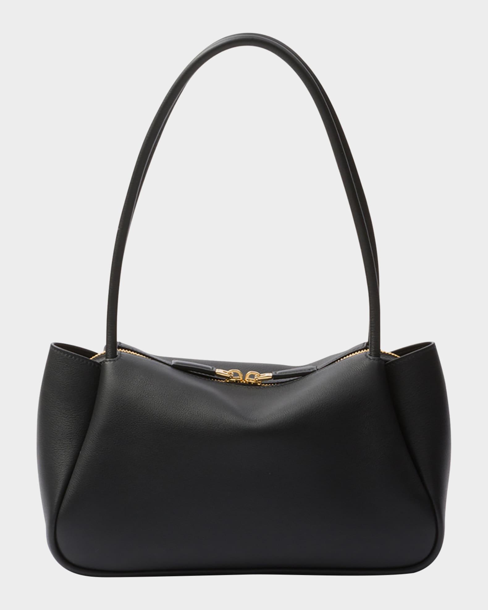 Medium Zip Grain Leather Shoulder Bag Product Image