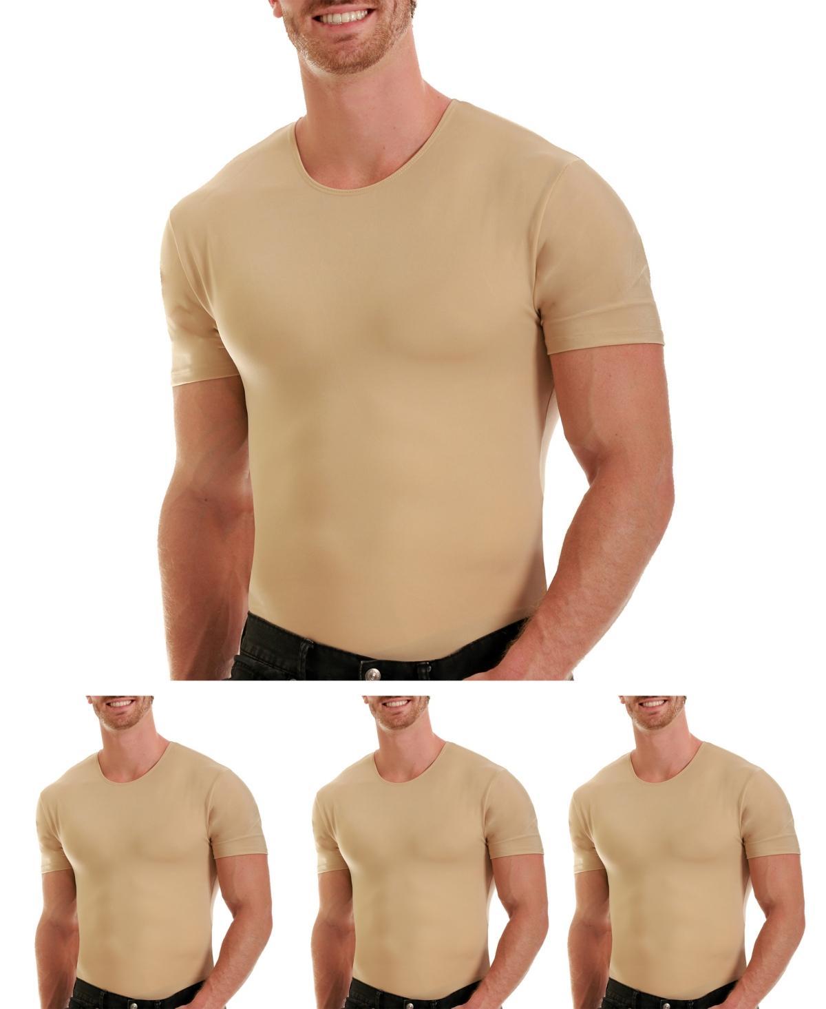 Insta Slim Mens 3 Pack Compression Short Sleeve Crew-Neck T-Shirts Product Image