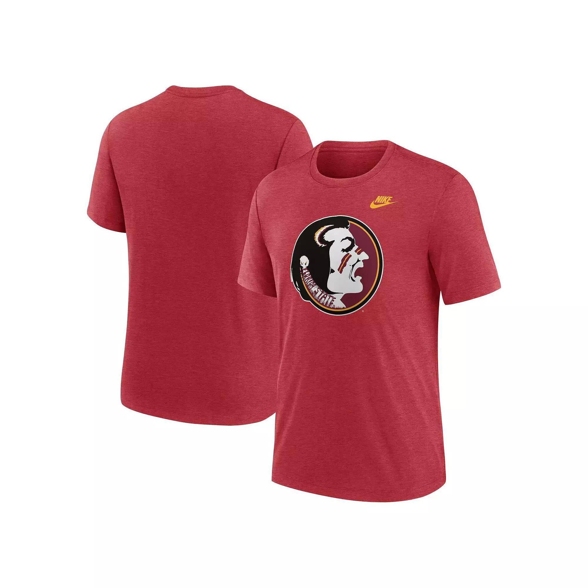 Men's Nike Crimson Alabama Crimson Tide Arch Over Logo Tri-Blend T-Shirt, Size: 2XL, Red Product Image