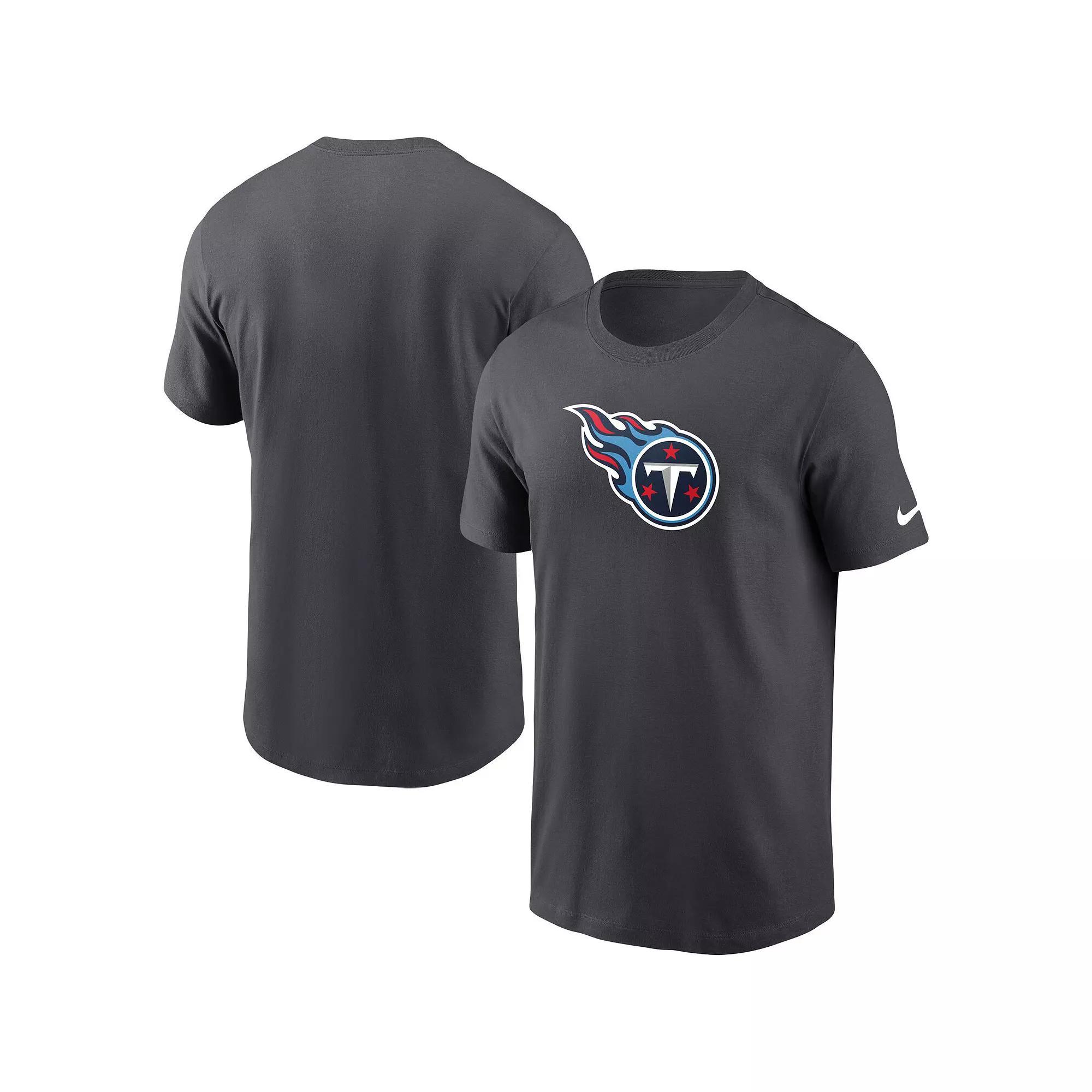 Men's Nike Charcoal Tennessee Titans Primary Logo T-Shirt, Size: Large Product Image