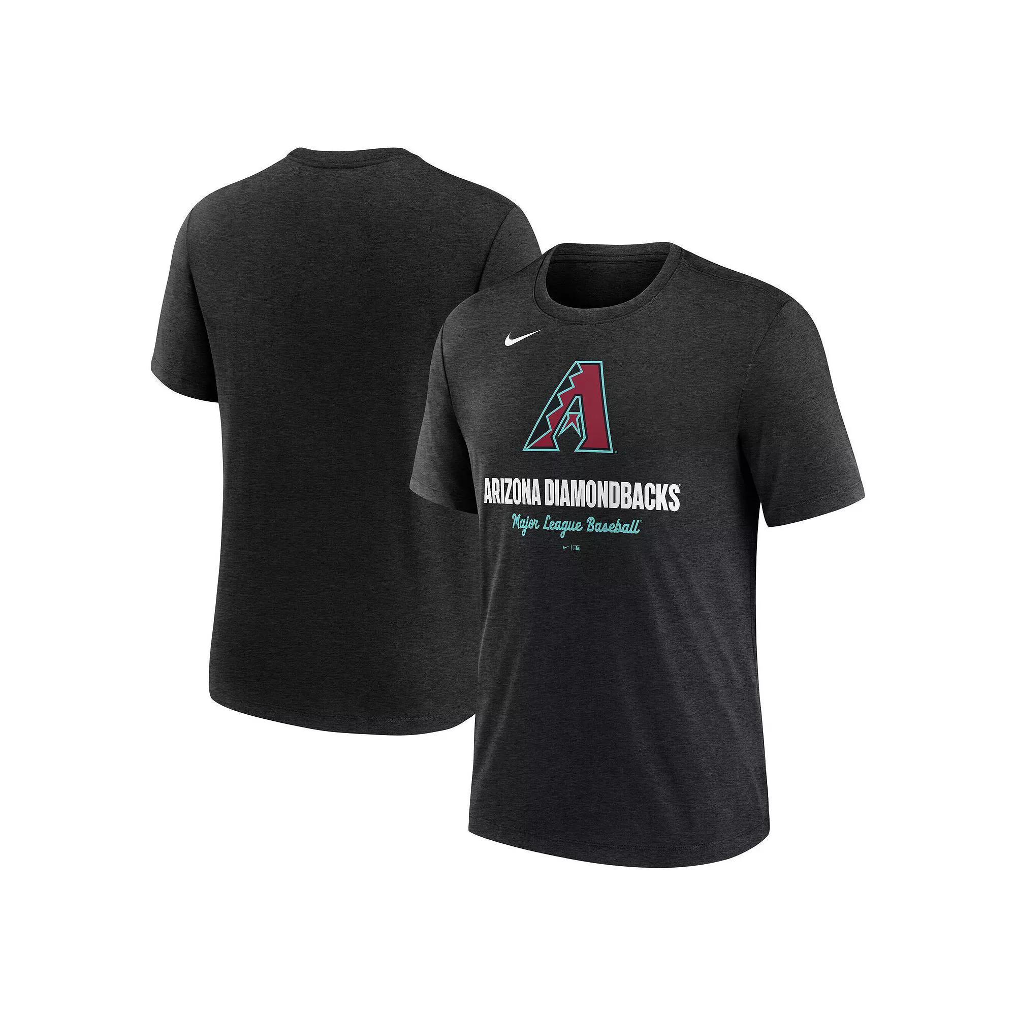 Mens Nike Heather Royal New York Mets Logo Tri-Blend T-Shirt Product Image