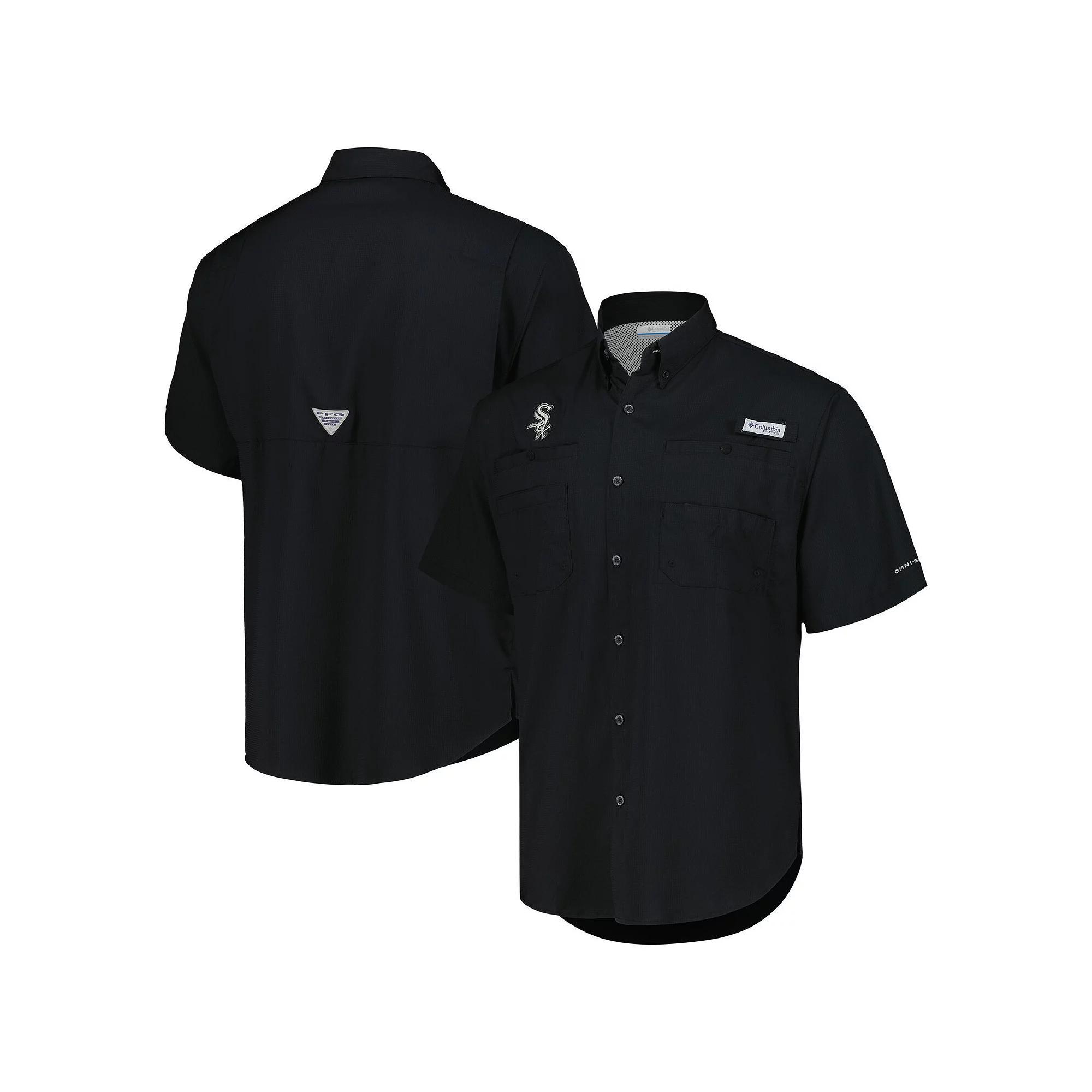Mens Columbia Chicago White Sox Tamiami Omni-Shade Button-Down Shirt Product Image