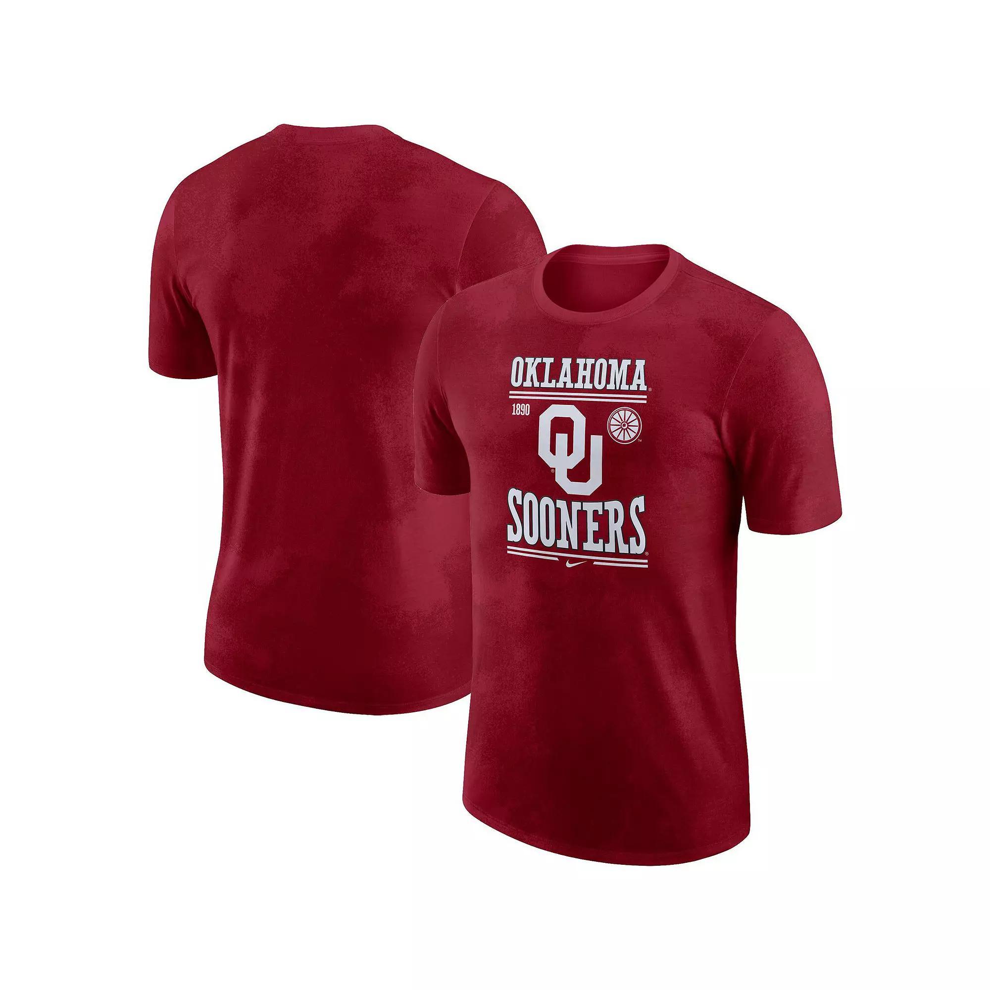 Men's Nike Crimson Oklahoma Sooners Team Stack T-Shirt, Size: Large, Red Product Image