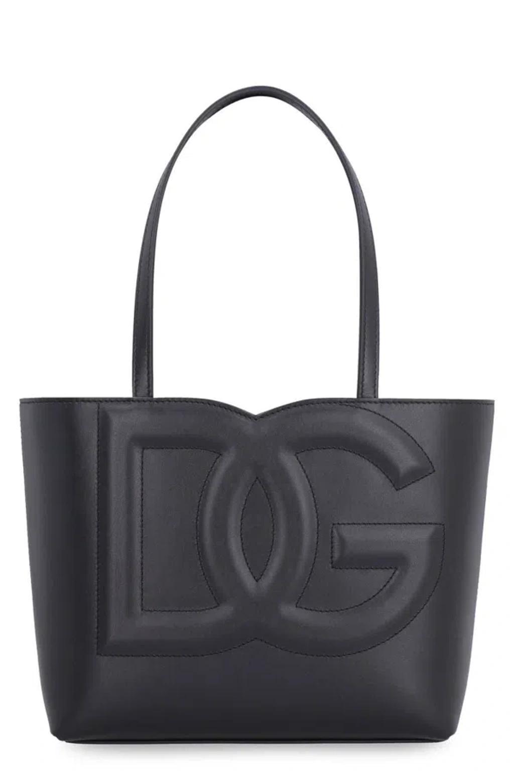 DOLCE & GABBANA Shopping Tote Bags In Black Product Image