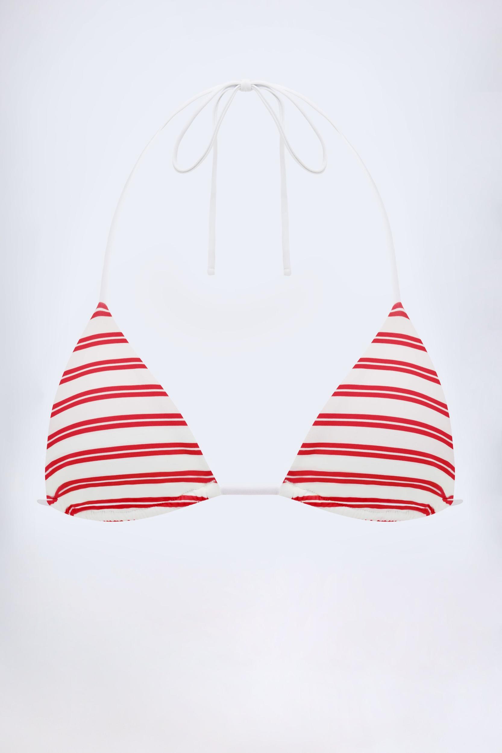 Triangle Bikini Top in Cherry Red Product Image