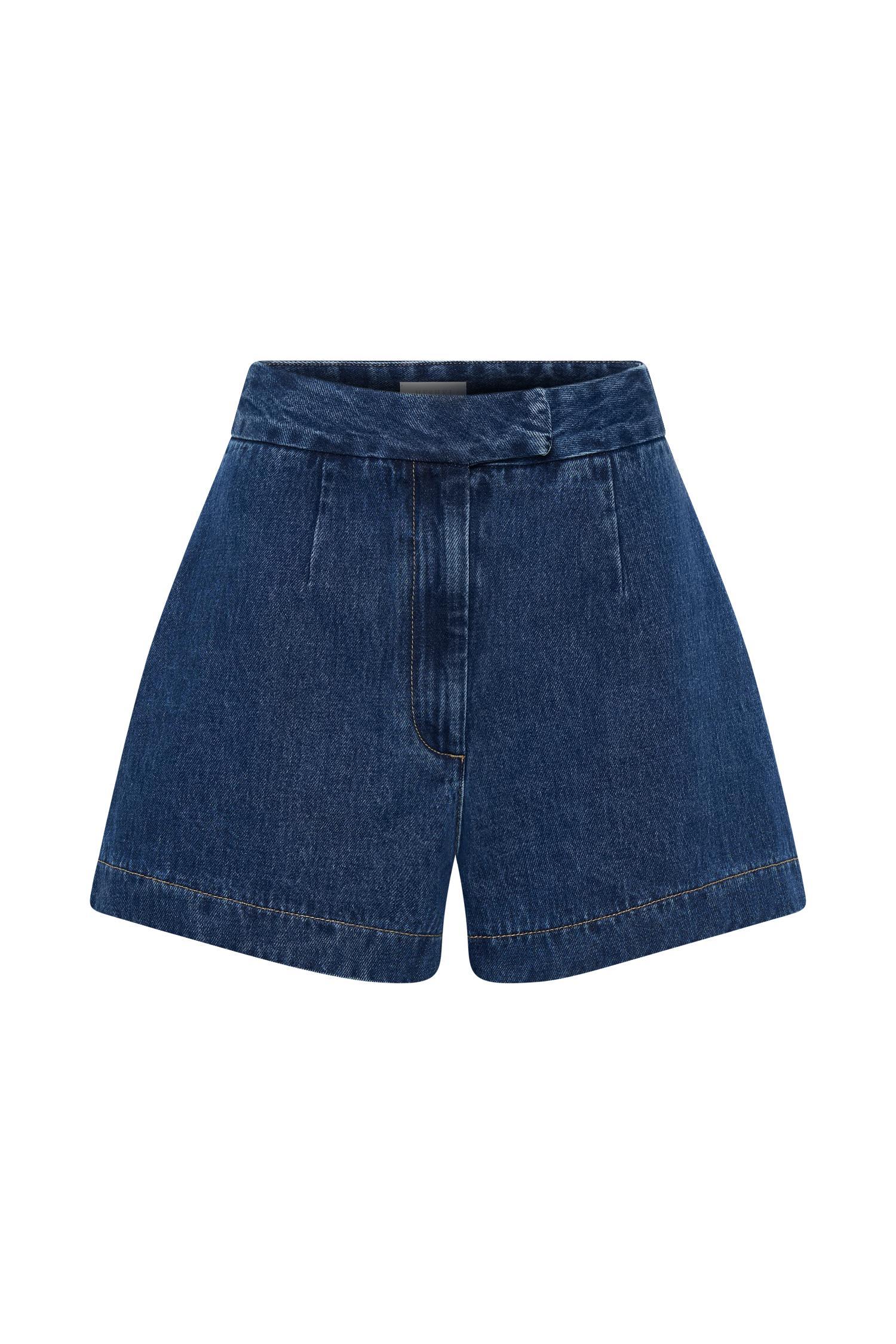Abel Denim Shorts - Dark Blue Product Image