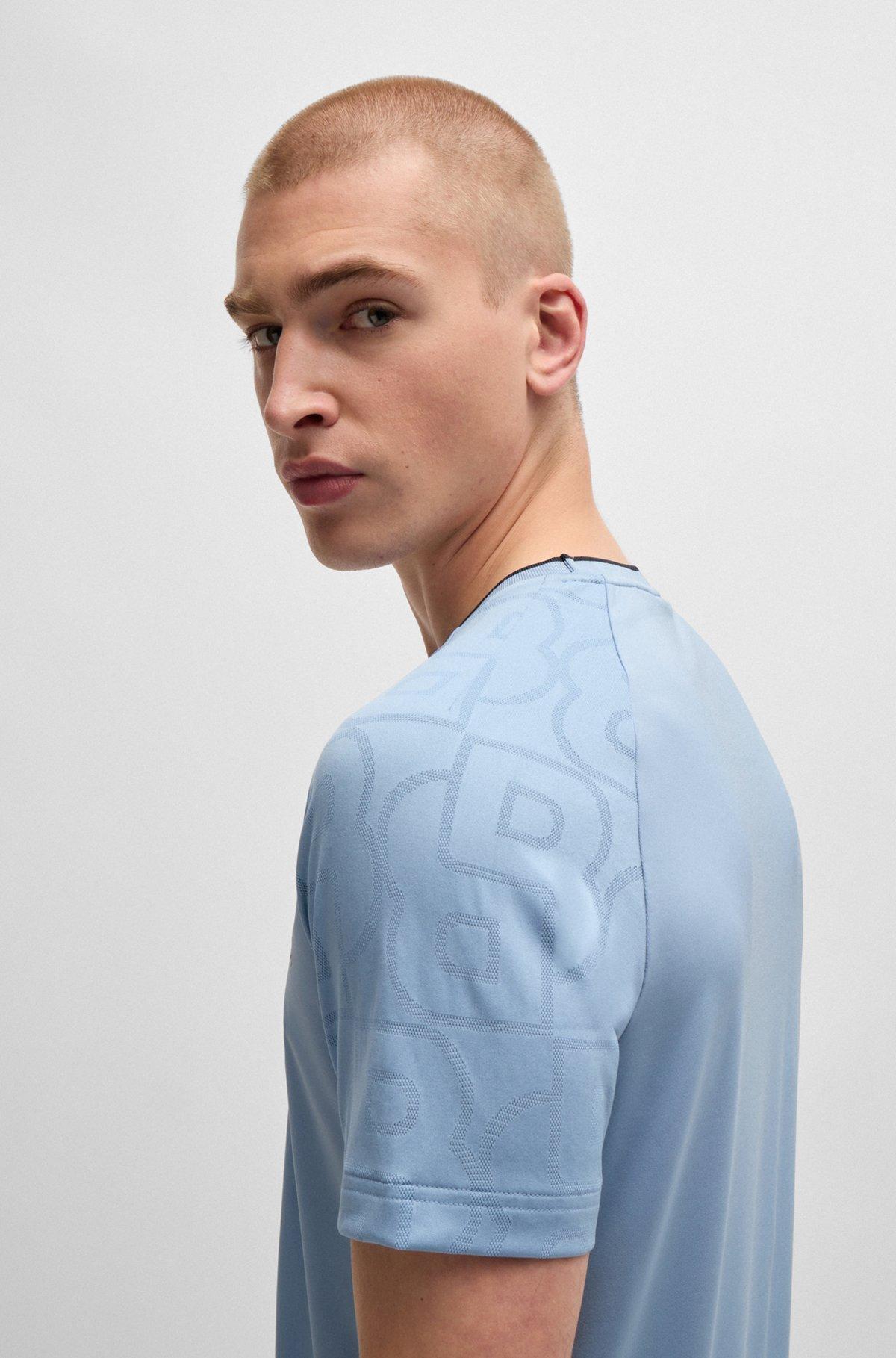 BOSS x Matteo Berrettini stretch-jersey T-shirt with signature details Product Image