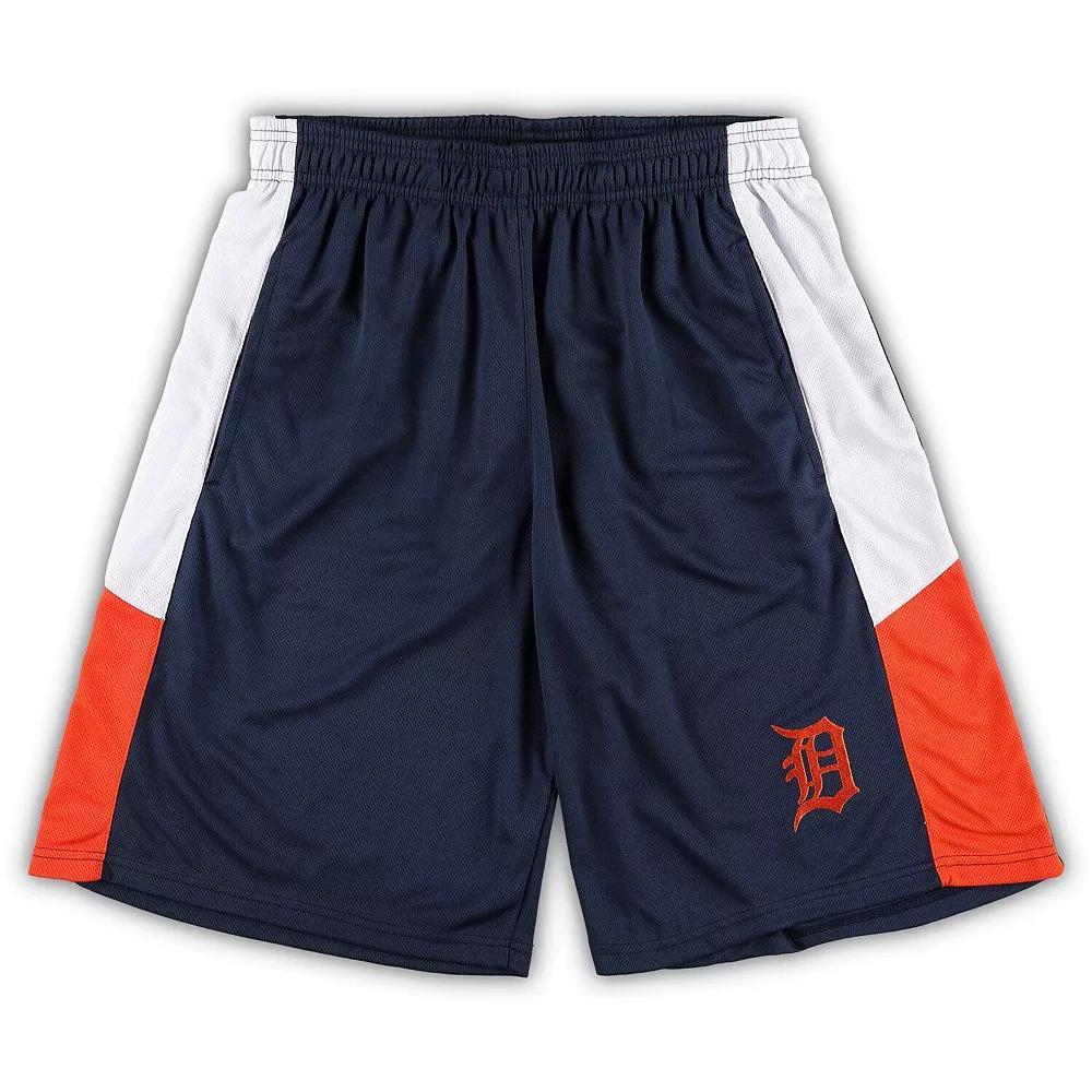 Men's Navy Detroit Tigers Big & Tall Team Shorts, Size: 4XB, Blue Product Image
