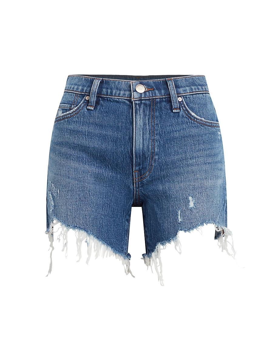 Womens Devon Denim High-Rise Boyfriend Shorts Product Image