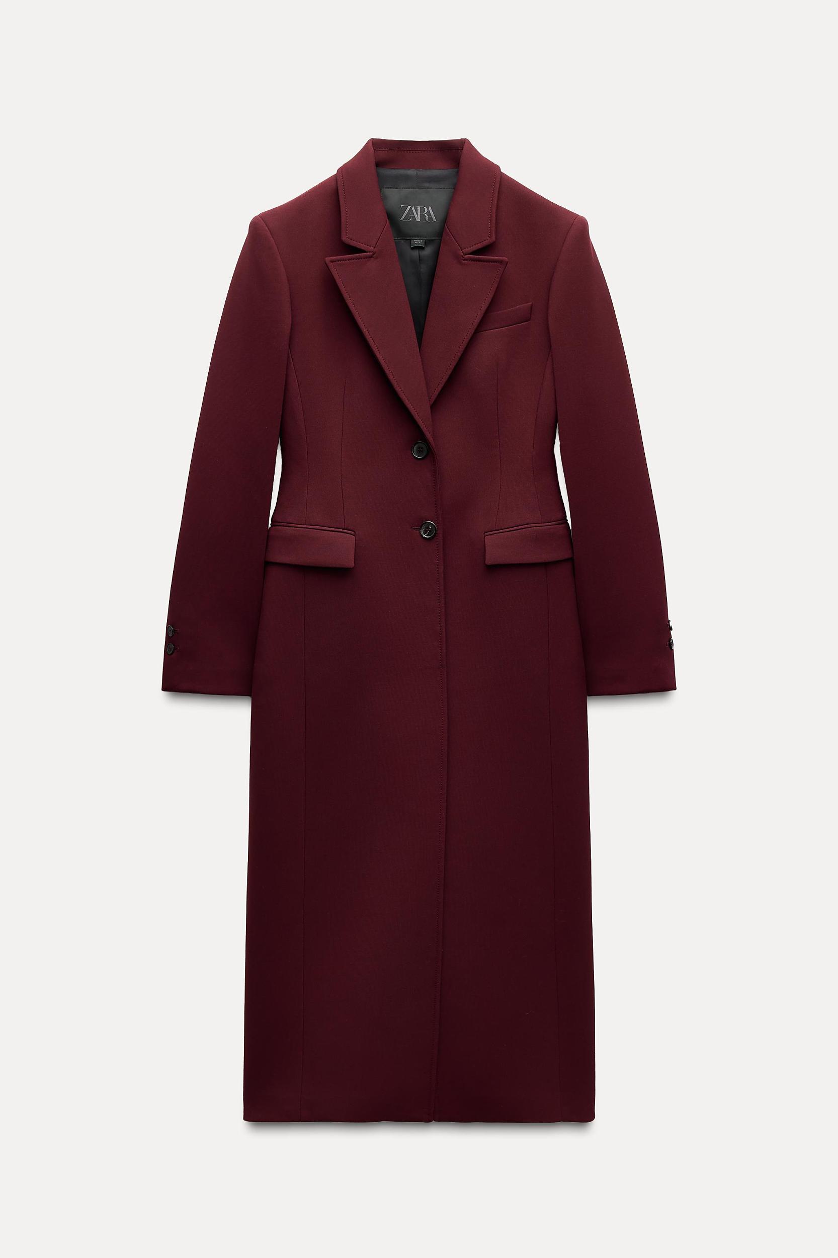 LONG FITTED COAT ZW COLLECTION Product Image