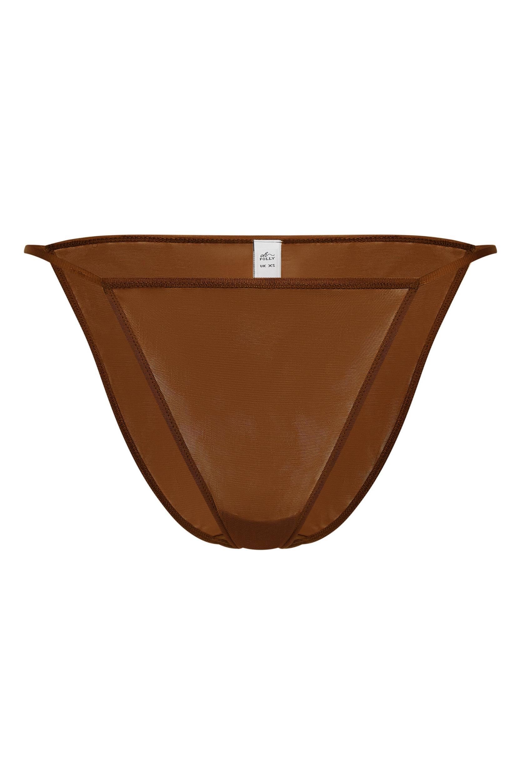 Soft Mesh Single Layer Triangle Bra in Chestnut Product Image