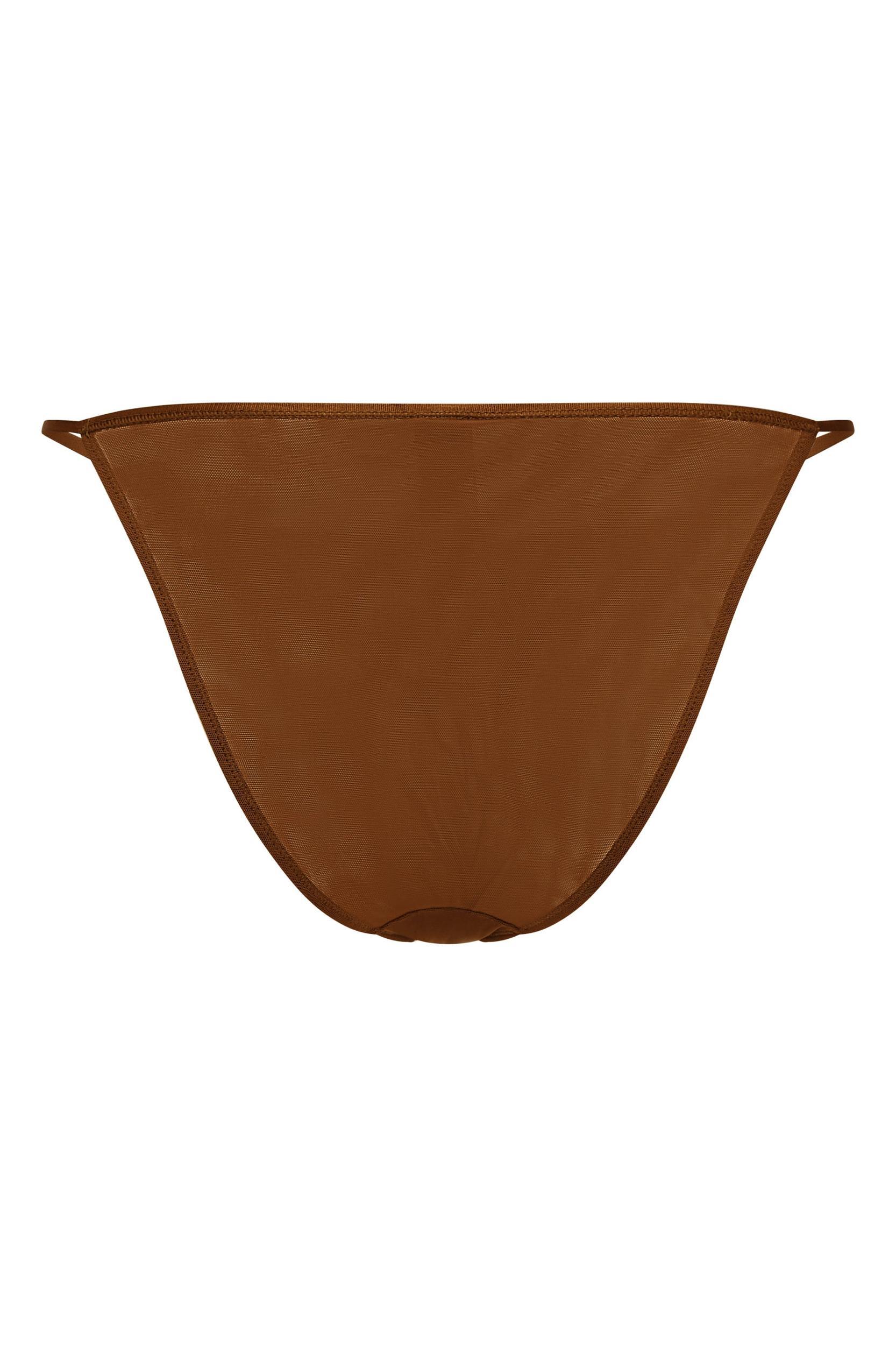 Soft Mesh Single Layer Triangle Bra in Chestnut Product Image