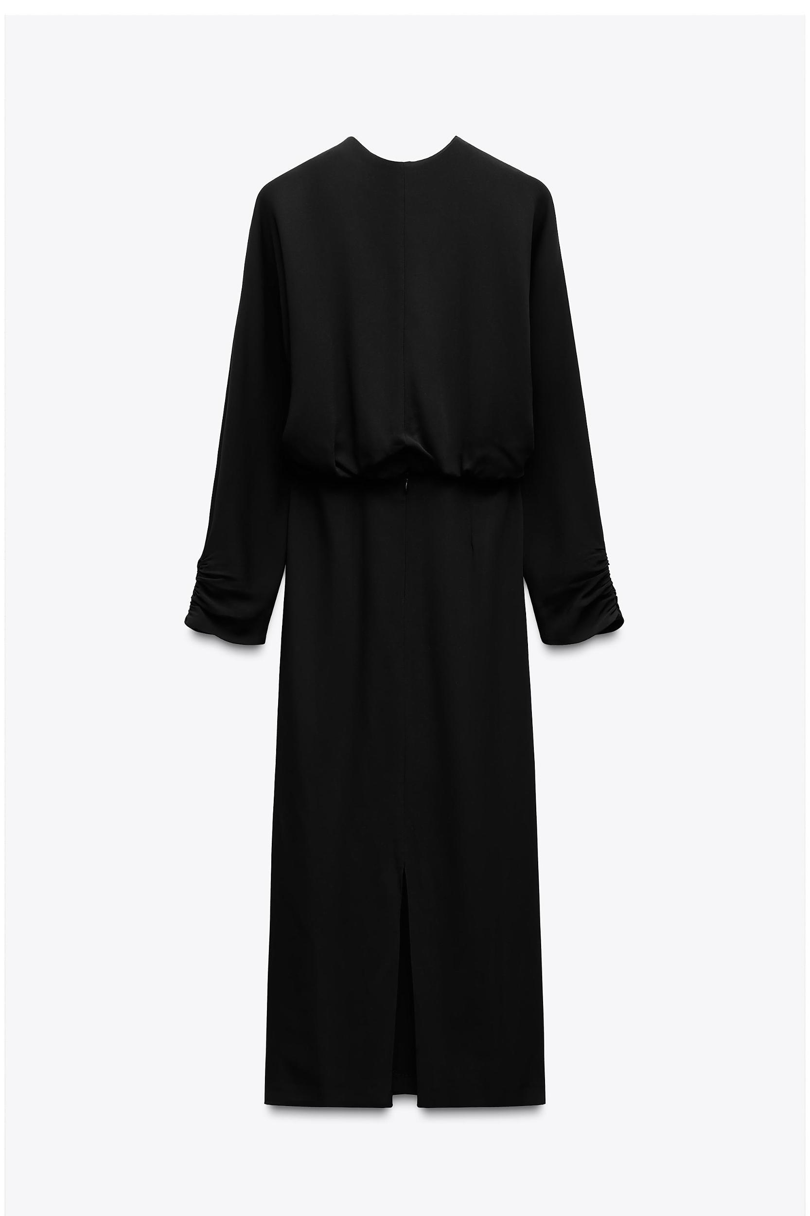 DRAPED MIDI DRESS ZW COLLECTION Product Image