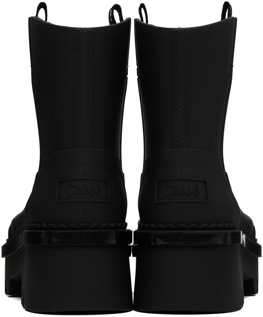 CHLOÉ Black Raina Boots In 001 Black Product Image