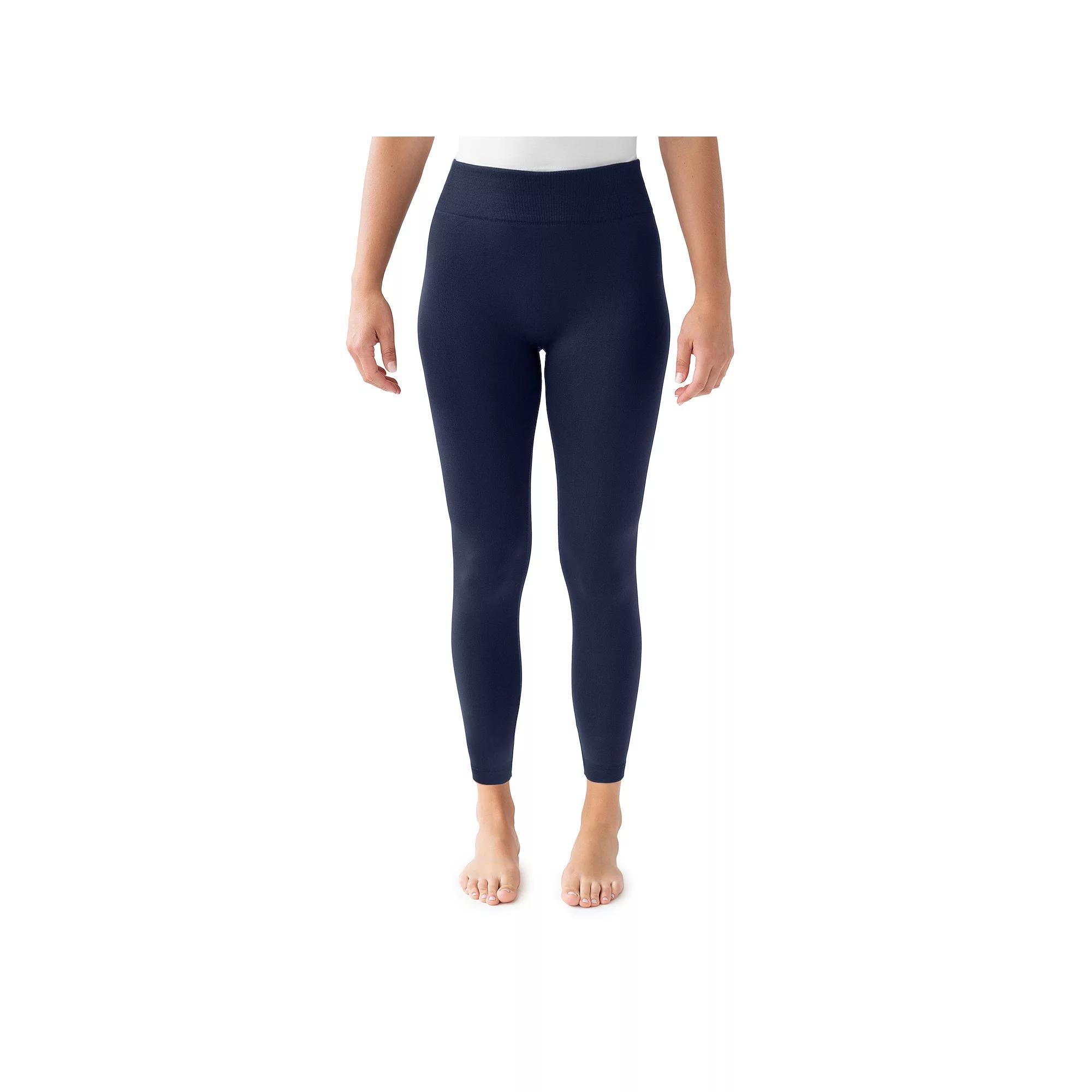 Womens MUK LUKS Unlined Jersey Leggings Blue Product Image