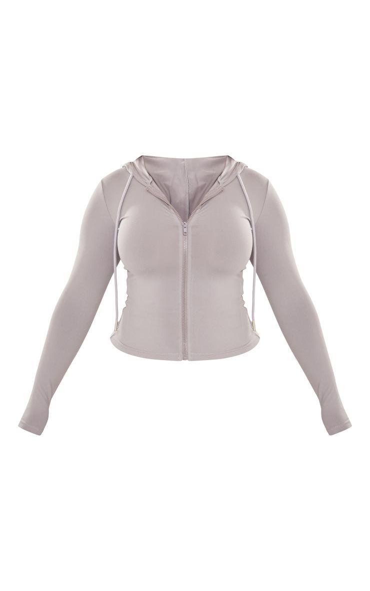 White Ruched Front Tie Detail Shirt Product Image