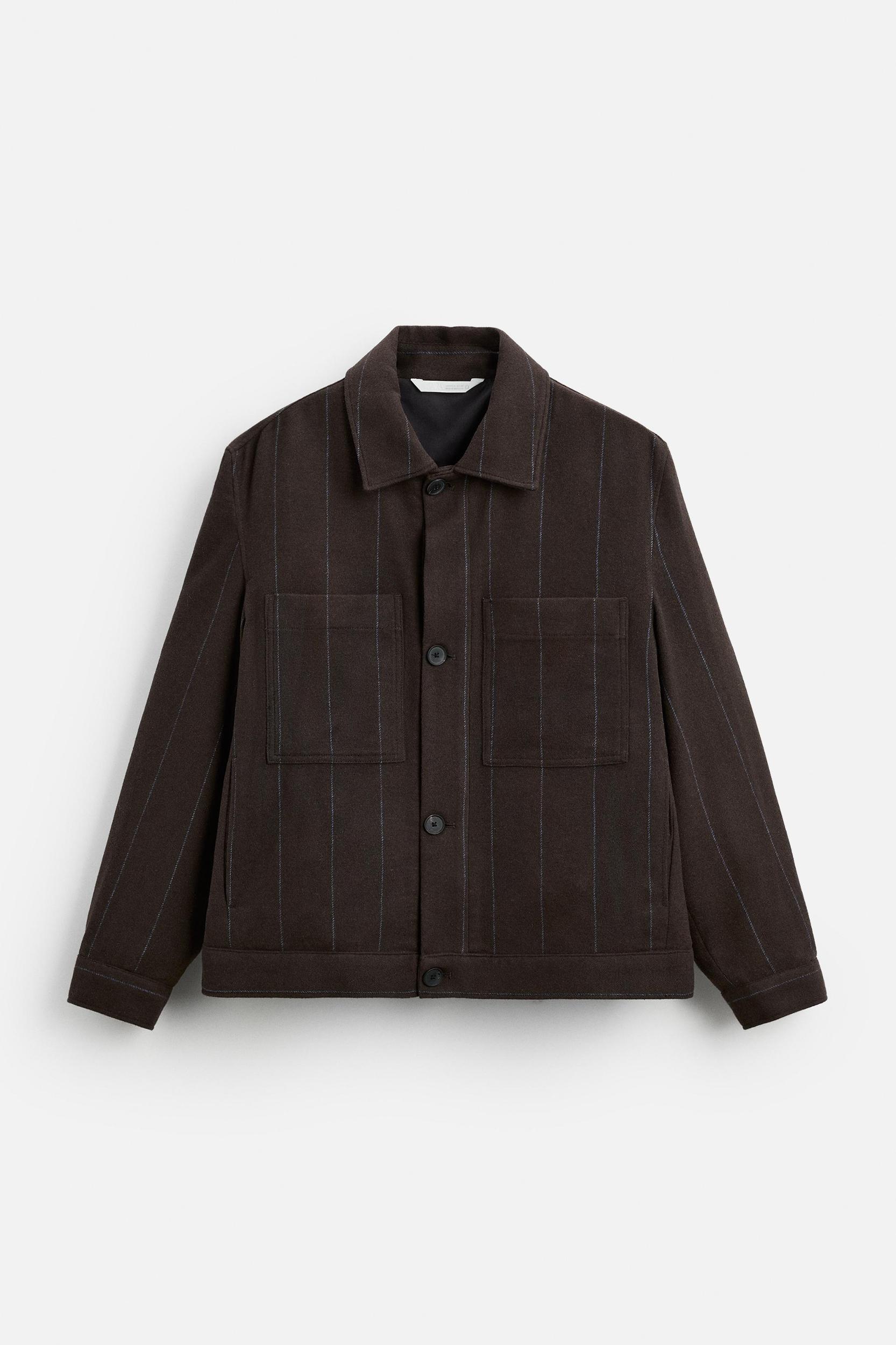 STRIPED POCKET OVERSHIRT Product Image