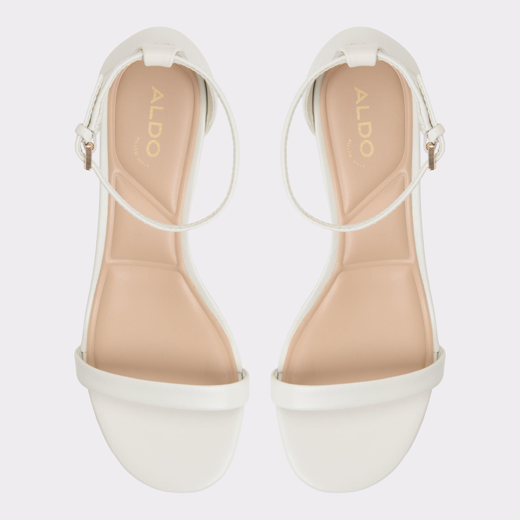 ALDO Calliope - Women's Block Heel - White, Size 9 Product Image