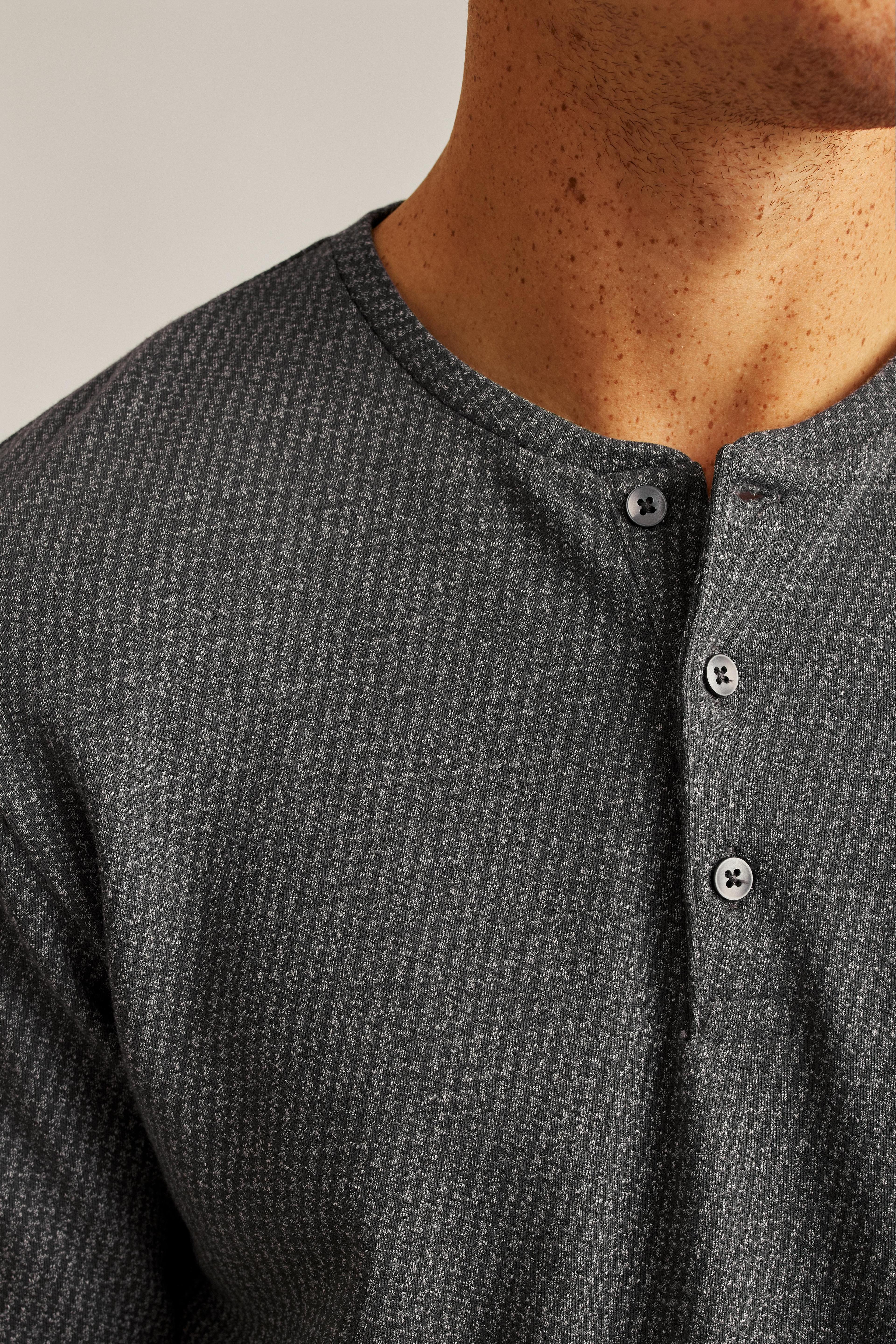 Luxe Long Sleeve Henley Product Image