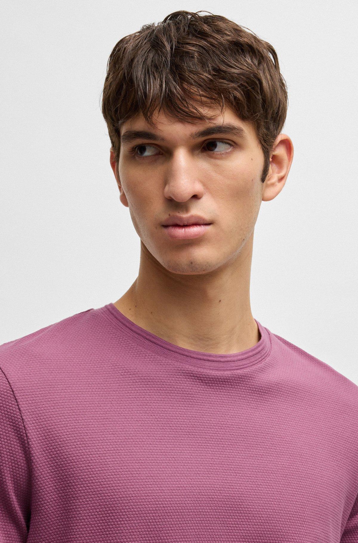  T-shirt with bubble-jacquard structure Product Image