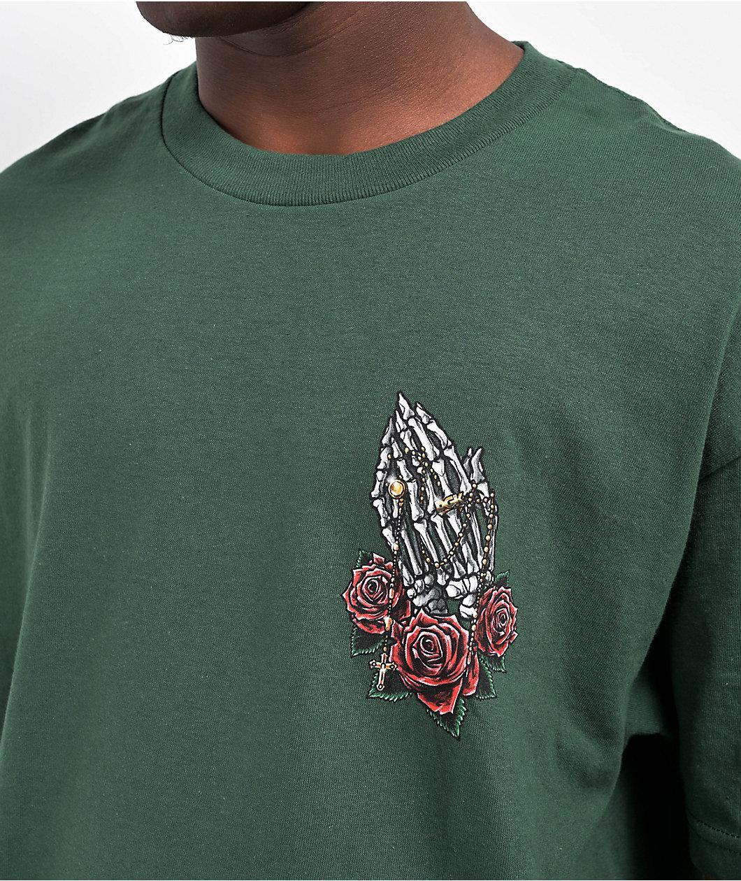 DGK Pray Forest Green T-Shirt Product Image