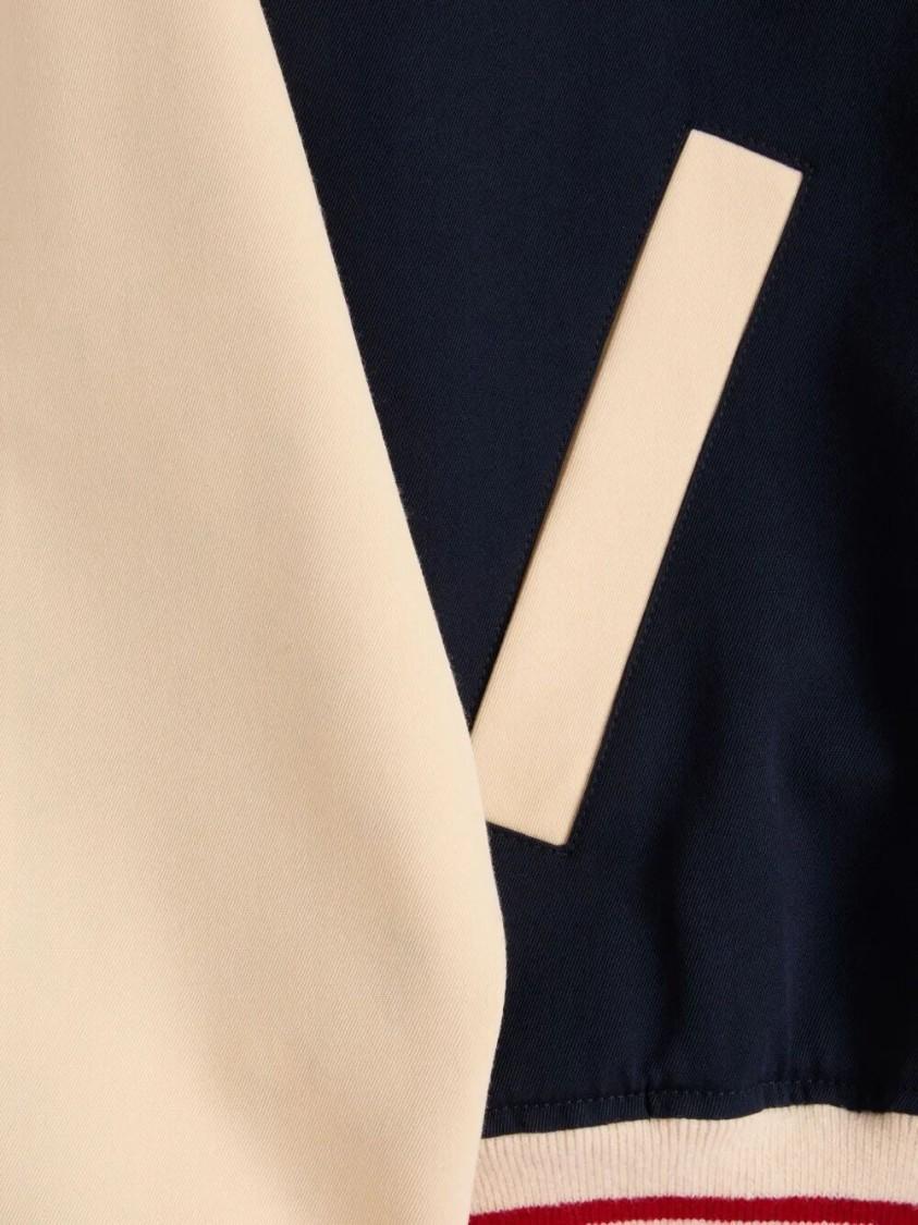 VALENTINO La Chat De La Maison Wool Bomber Jacket In Black Product Image