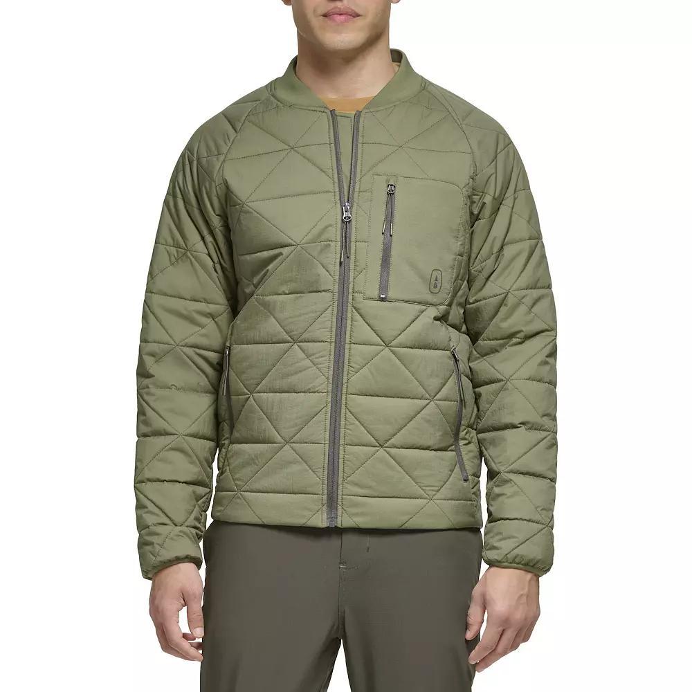 Men's G.H. Bass & Co. Diamond Quilted Puffer Jacket, Size: XL, Green Product Image
