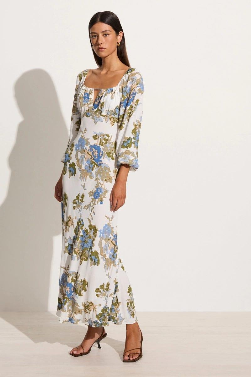 Benedita Midi Dress Escala Floral Ivory - Final Sale Product Image