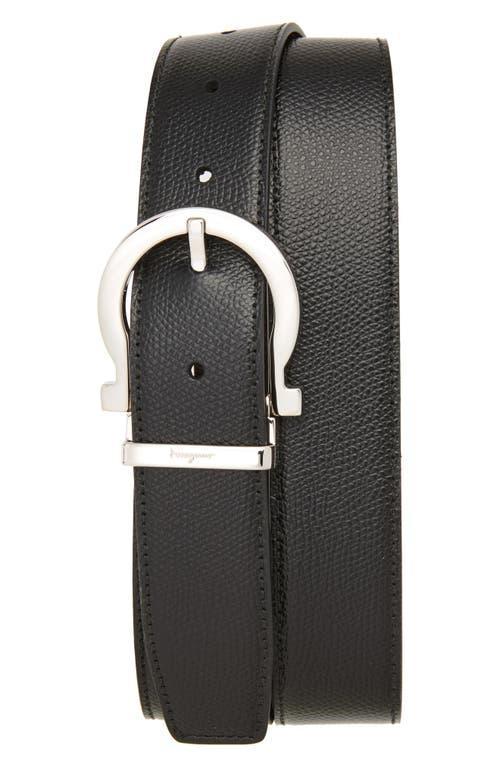 Mens Stamped Leather Gancio Buckle Belt Product Image