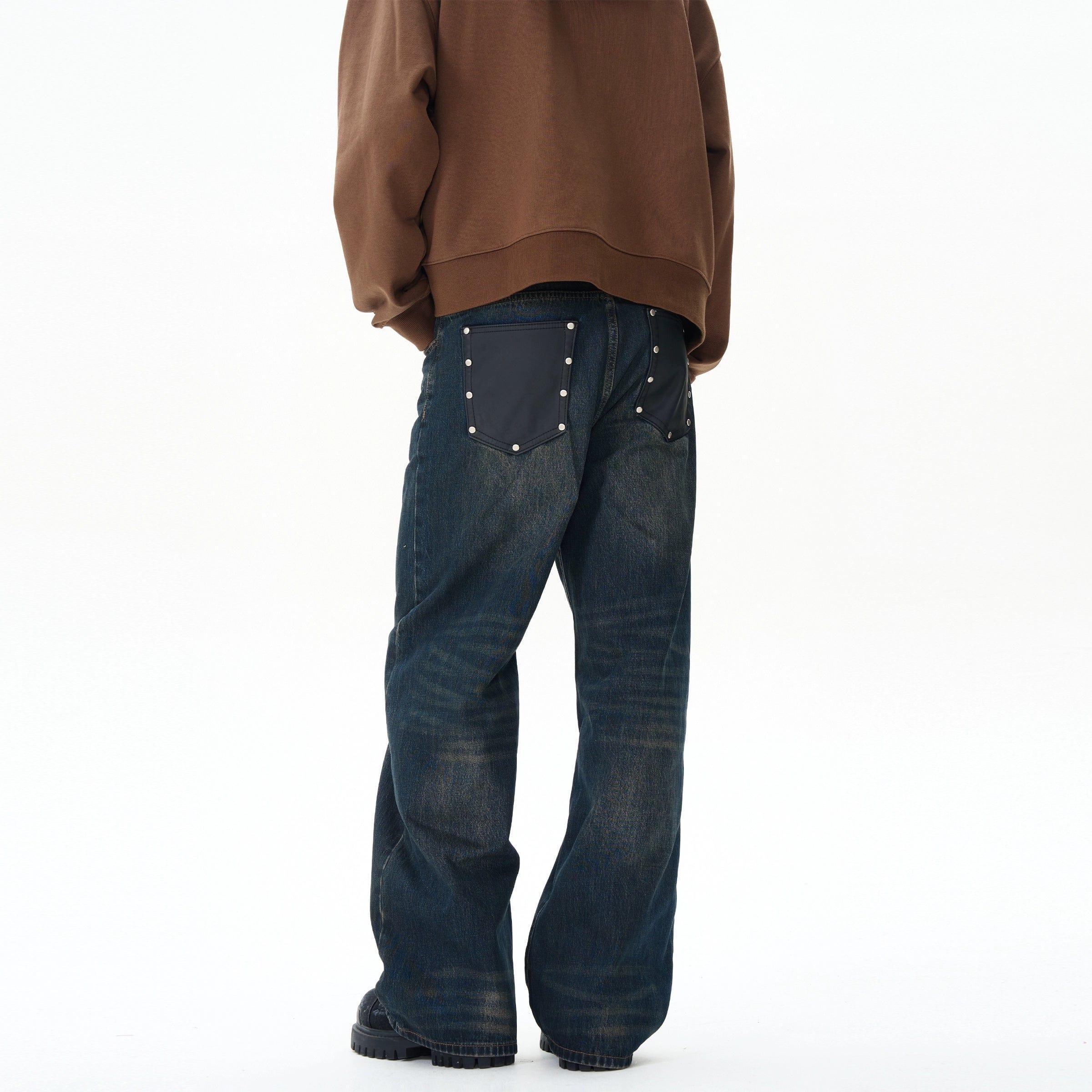 RT No. 12130 RETRO BLUE WASHED DENIM JEANS Product Image
