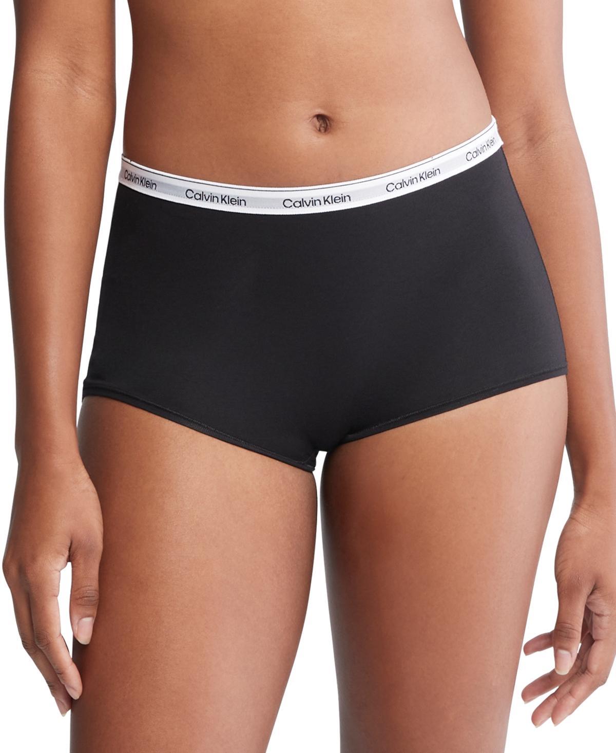 Calvin Klein Women's Modern Logo Boyshort - Grey - XS Product Image