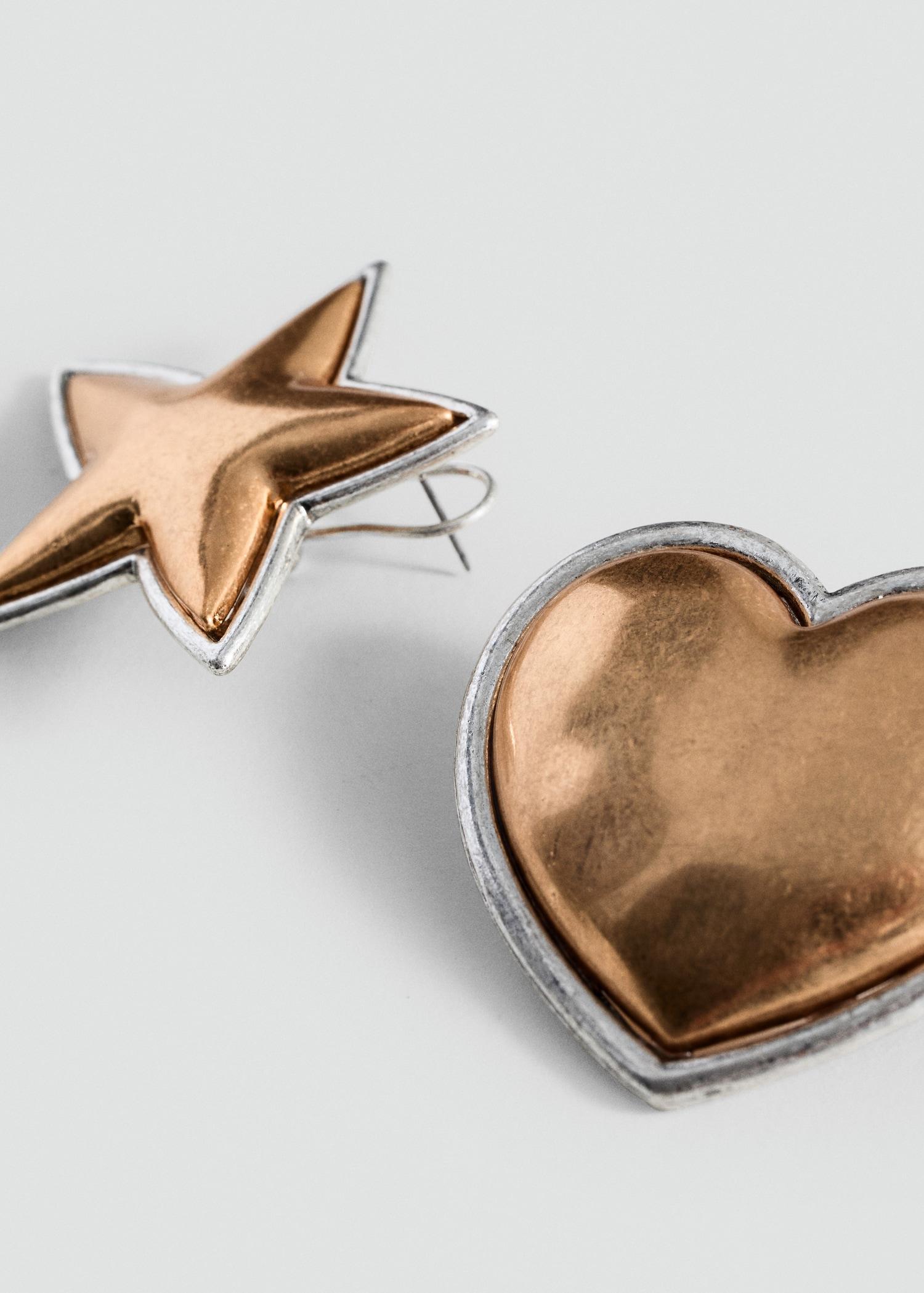 Combined-shape earrings - Women | MANGO USA Product Image