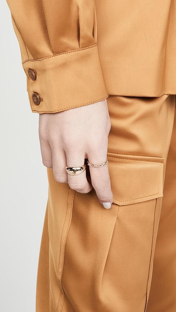 Adina Reyter 14k Pave Interlocking Link Ring | Shopbop Product Image