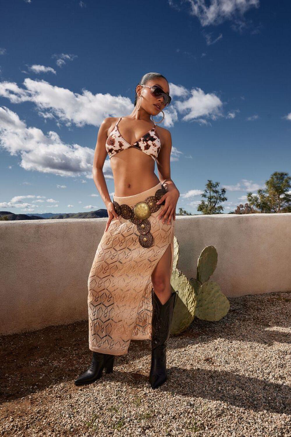 Striped Crochet Maxi Skirt | Forever 21 Product Image