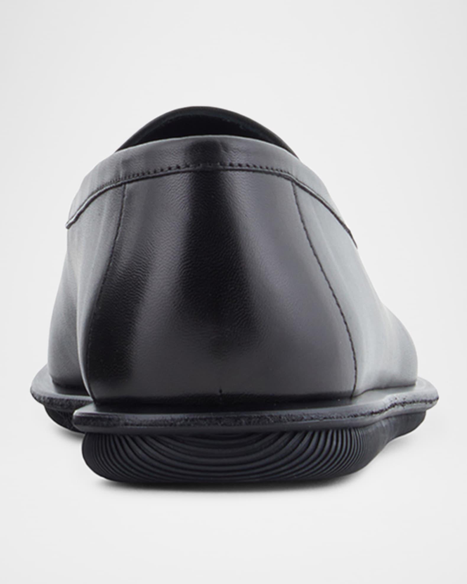 Men's Leather Monogram Slipper Loafers Product Image