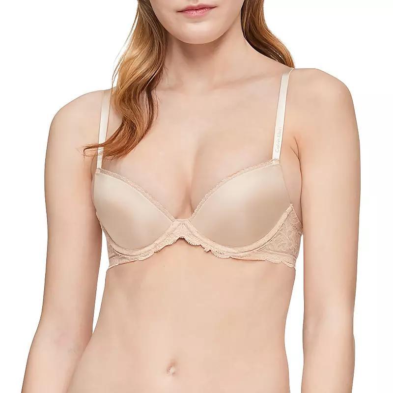Women's Calvin Klein Seductive Comfort with Lace Lift Demi Bra QF1444, Size: 32 Dd, Black Product Image