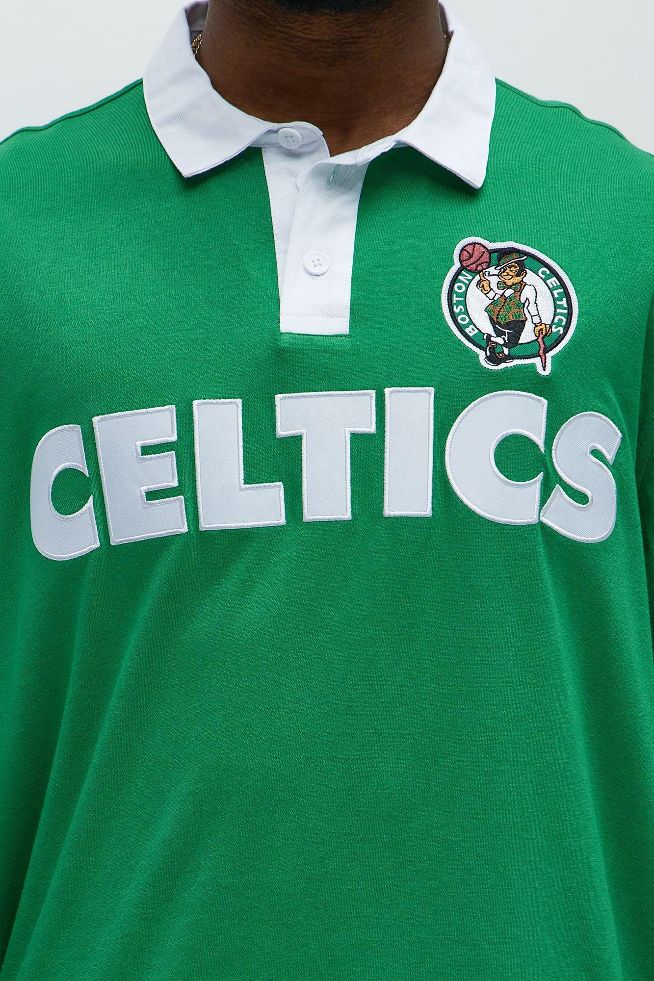 Celtics Flanker Long Sleeve Polo - Kelly Green Product Image