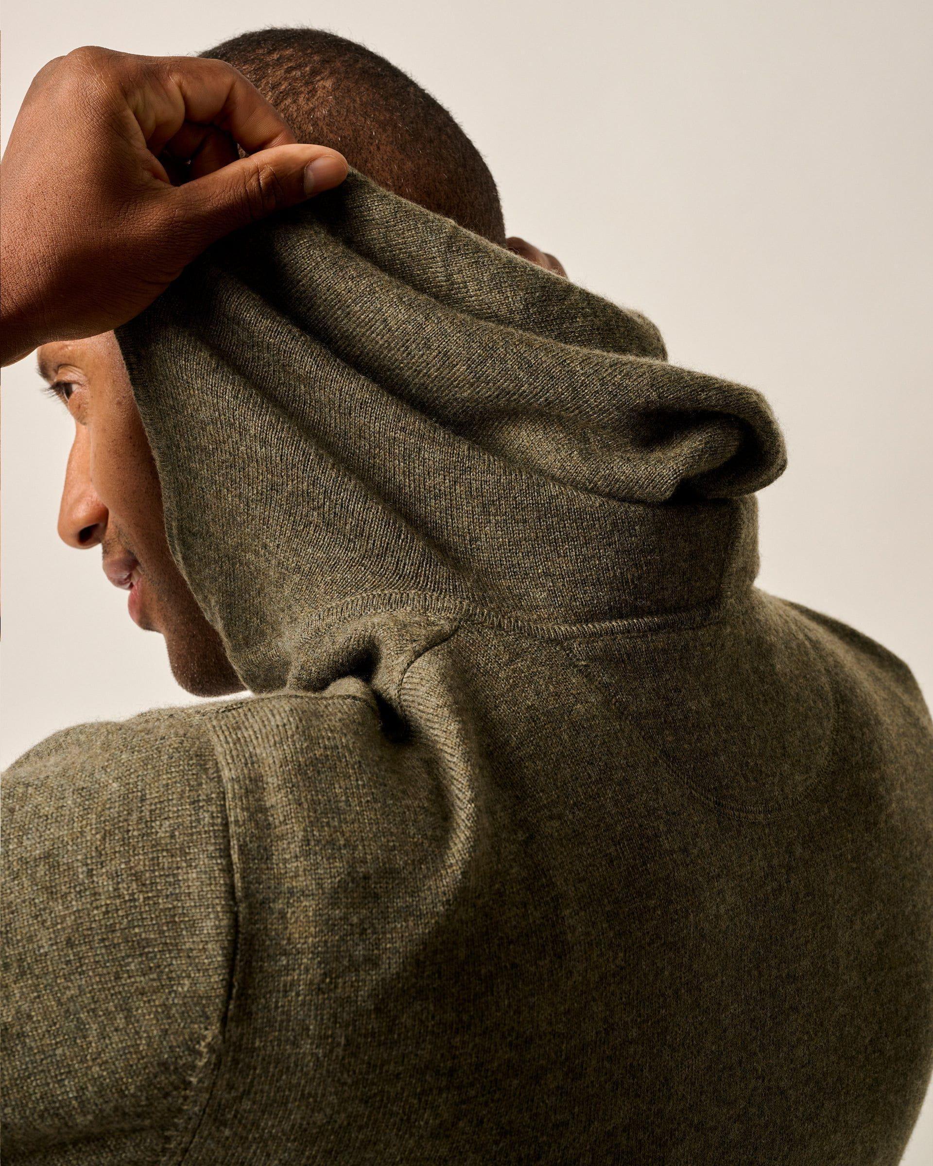 johnnie-O Mitch Wool Cashmere Blend 1/4 Zip Hoodie Product Image